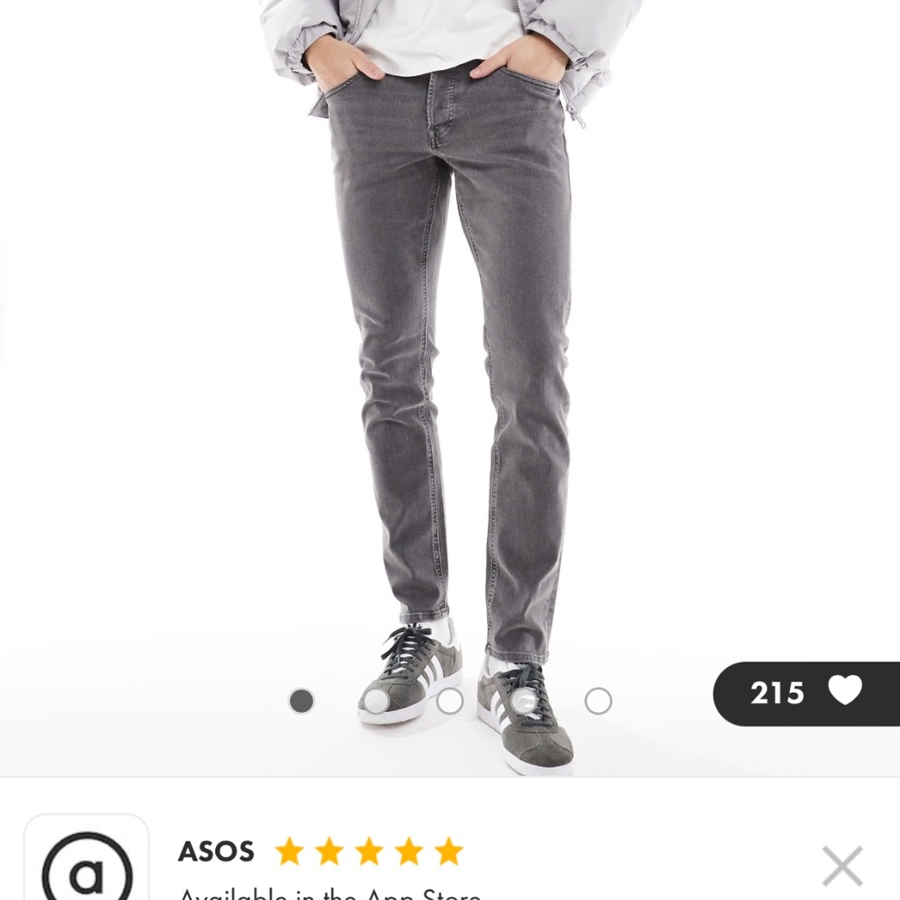 Jack&Jones grey slim men’s jeans - size 29-30 Brand New